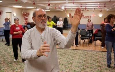 Roger Thompson of Joliet instructs Tai Chi for seniors